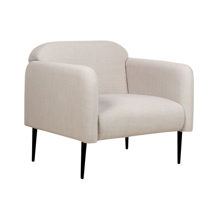 Fabric Armchair Taupe STOUBY