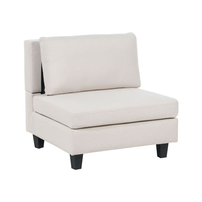 Fabric 1-Seat Section Light Beige UNSTAD
