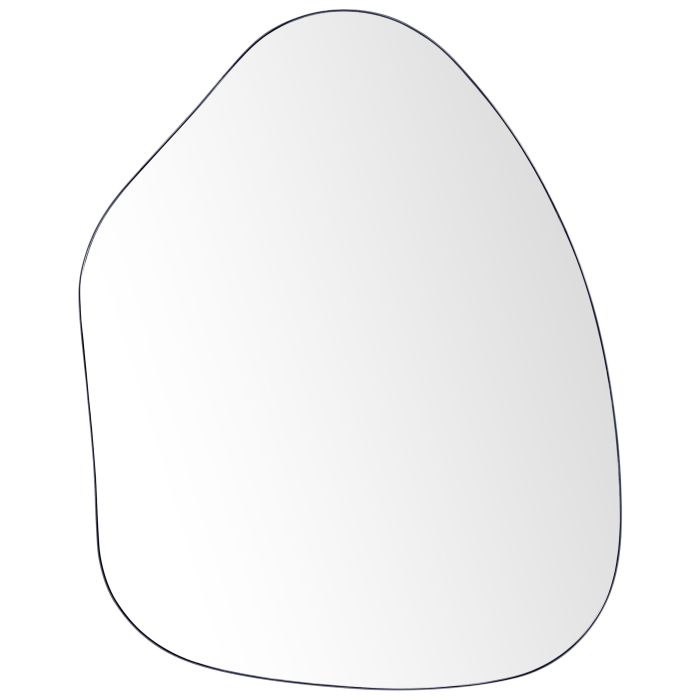 Metal Wall Mirror 70x92cm Black