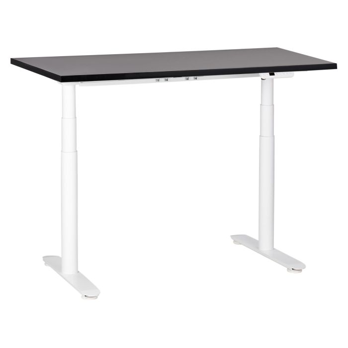 Electric Adjustable Standing Desk 120 x 72 cm Black and White DESTINAS