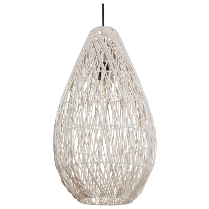 Rope Pendant Lamp Beige ANNOTTO