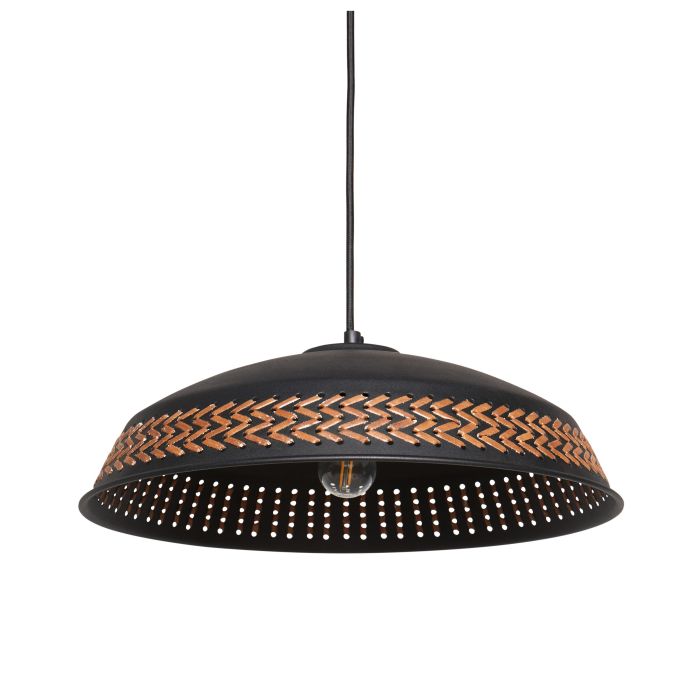 Metal Pendant Lamp Black MINILLAS