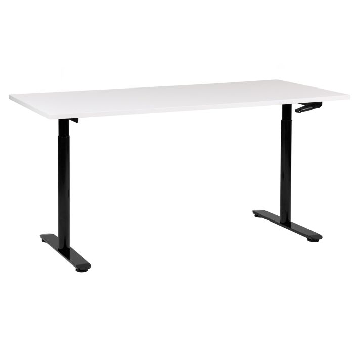 Adjustable Standing Desk 160 x 72 cm White and Black DESTINAS
