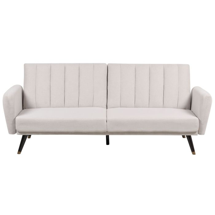 Fabric Sofa Bed Beige VIMMERBY