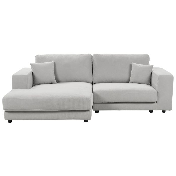Right Hand 3 Seater Corner Sofa Light Grey LOFOTEN