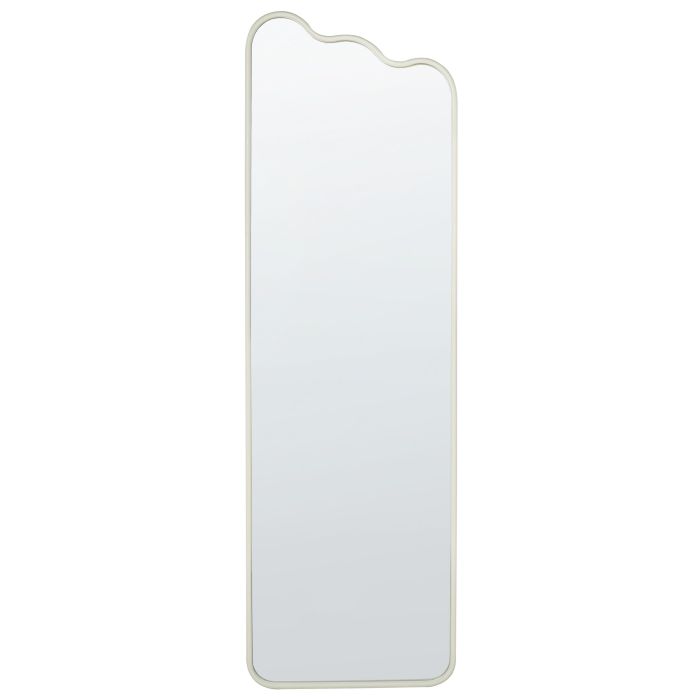 Metal Wall Mirror 45x145cm White