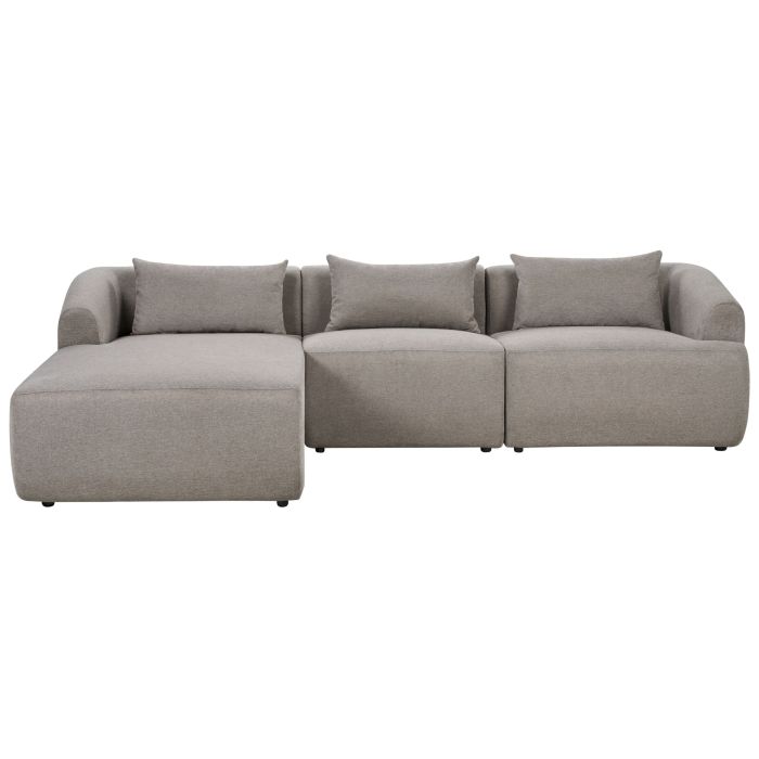 Right Hand Fabric Corner Sofa Taupe SVANSELE