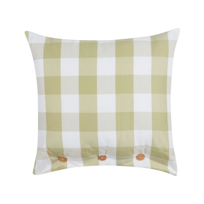 Cushion Checked 45x45cm Green