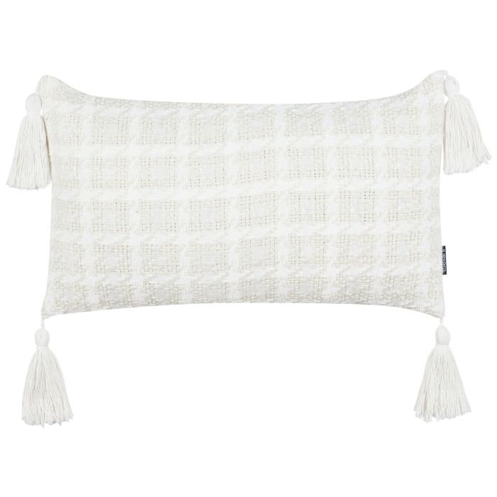 Cushion Checked 30x60cm Beige