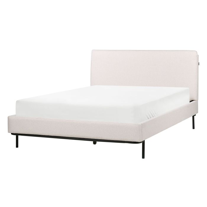 Fabric EU Double Bed Beige CORIO