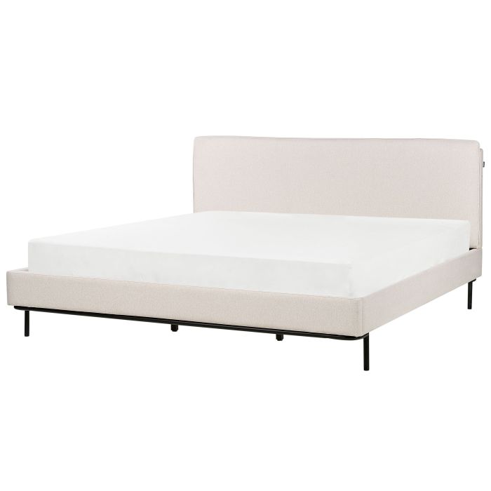 Fabric EU Super King Bed Beige CORIO