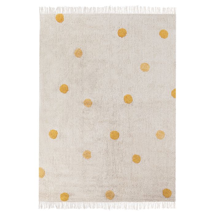 Cotton Kids Rug 140x200cm Beige and Yellow