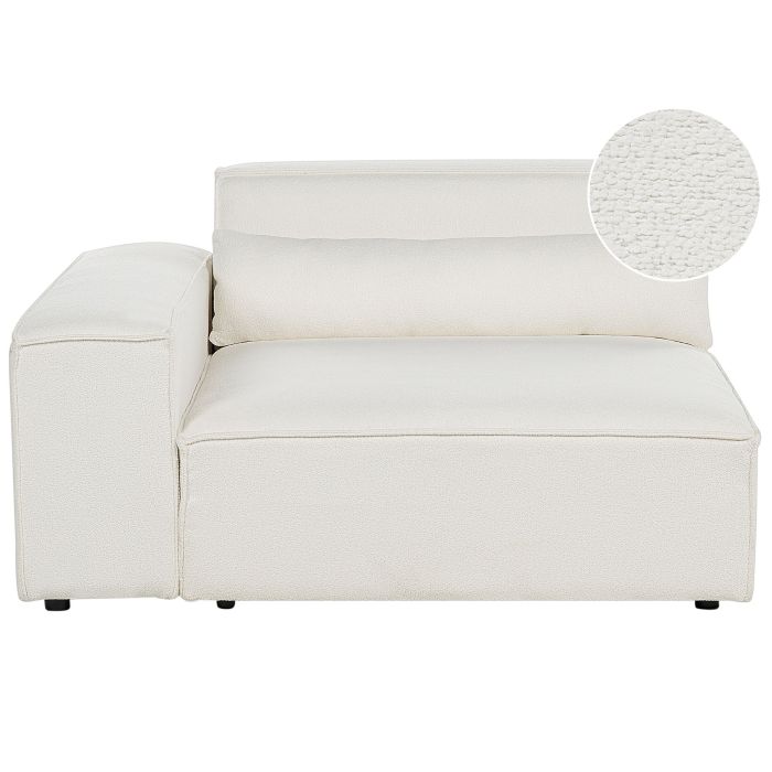 Right Hand Boucle Corner Seat White HELLNAR