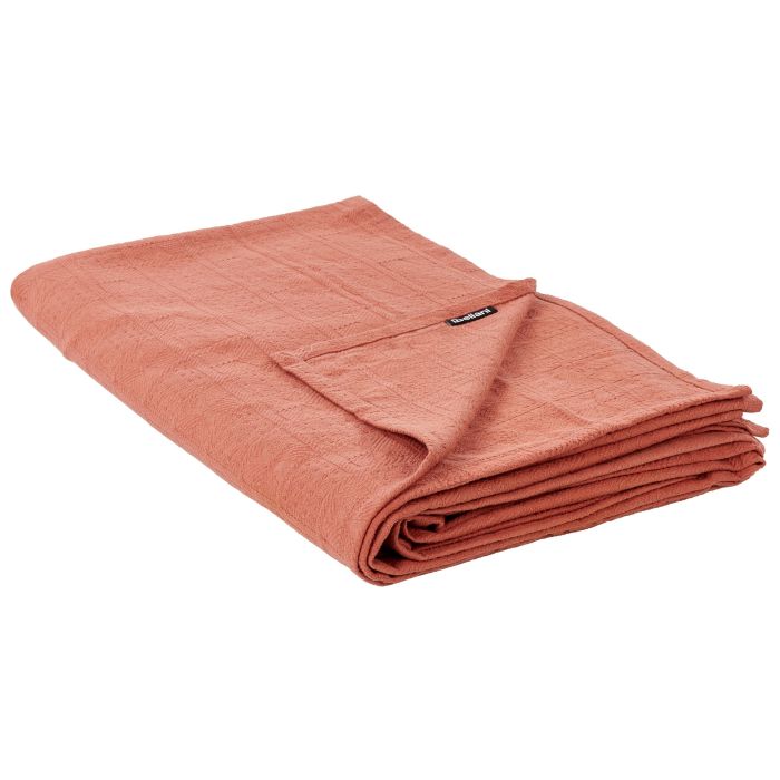 Cotton Bedspread 200 x 220 cm Red MARAKA