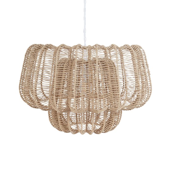 Paper Rope Pendant Lamp Beige SAISI