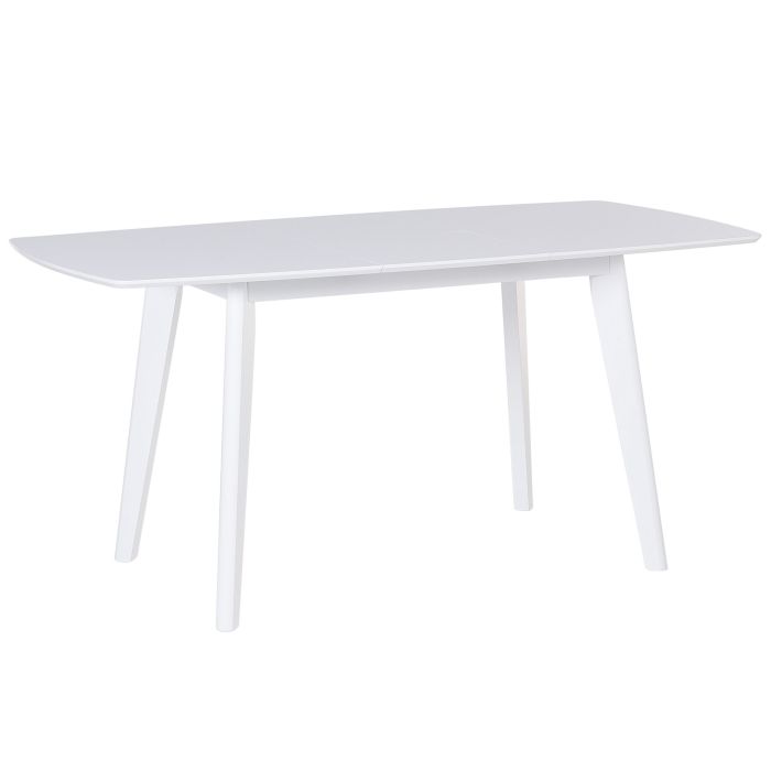Extending Dining Table 120/160 x 80 cm White SANFORD