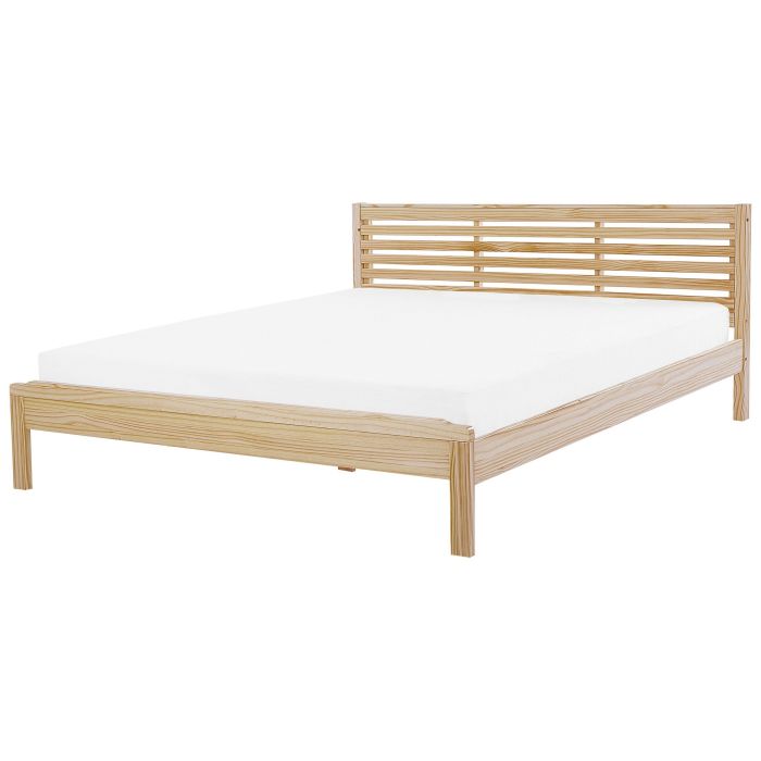 Wooden EU Super King Size Bed Light CARNAC