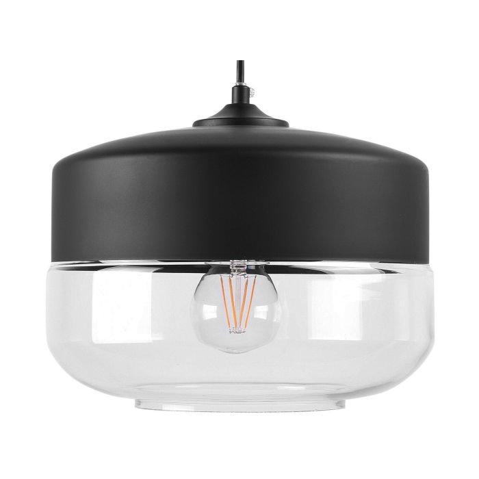 Glass Pendant Lamp Black MURRAY