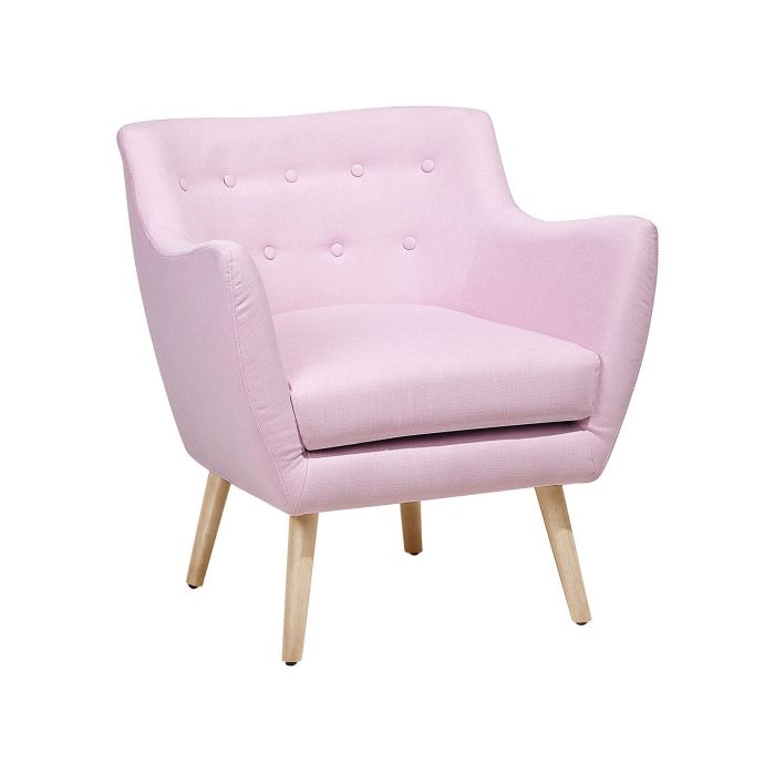 Fabric Armchair Pink DRAMMEN