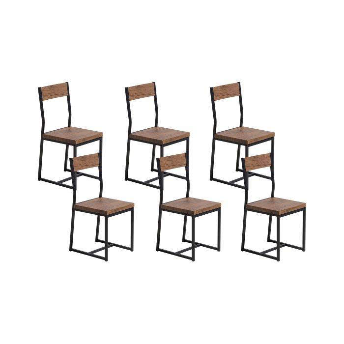 Set of 6 Dining Chairs LAREDO