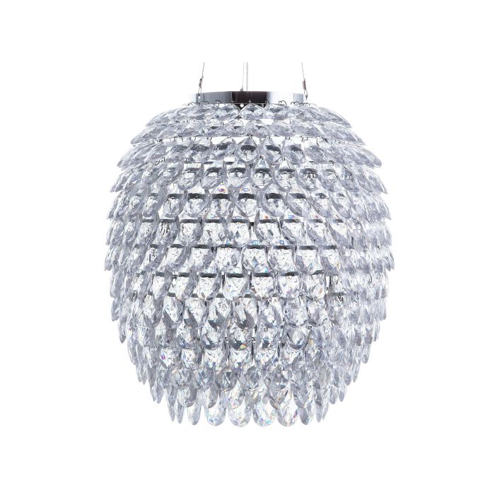 Crystal Pendant Lamp Silver SAUER