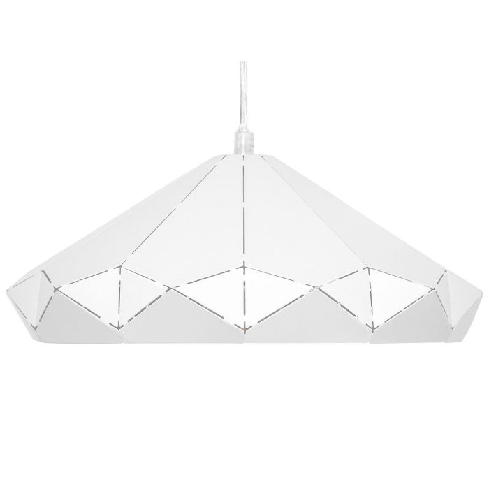 Metal Pendant Lamp White NEVOLA