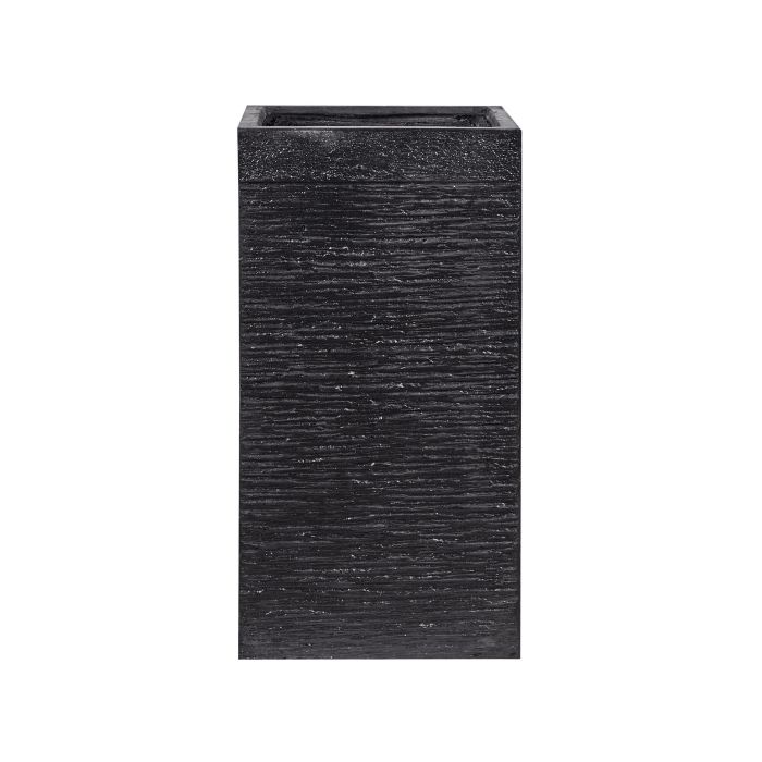 Plant Pot Fibre Clay Black 40 x 40 x 77 cm DION
