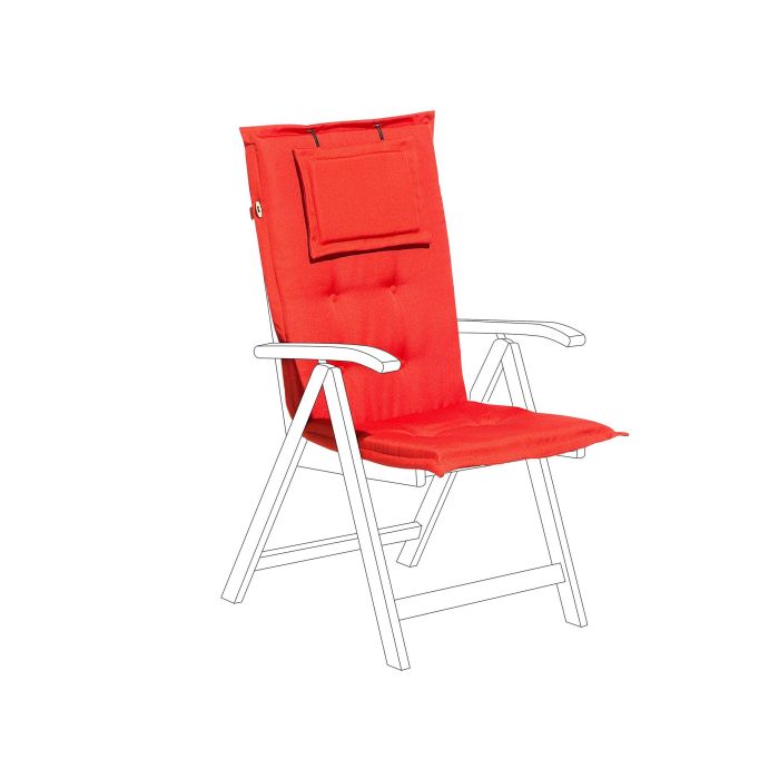 Outdoor Seat/Back Cushion Red TOSCANA/JAVA