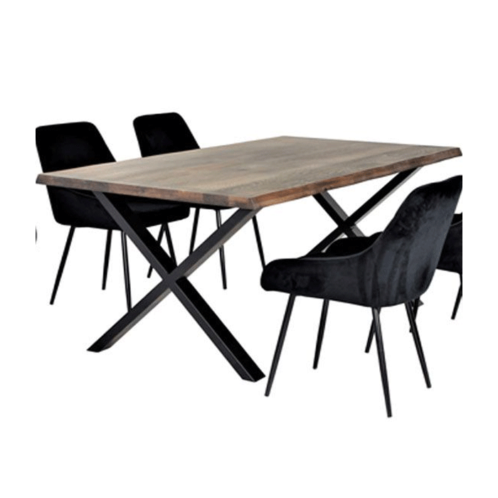 Mariposa Small Solid Oak Table - Smoke Oil