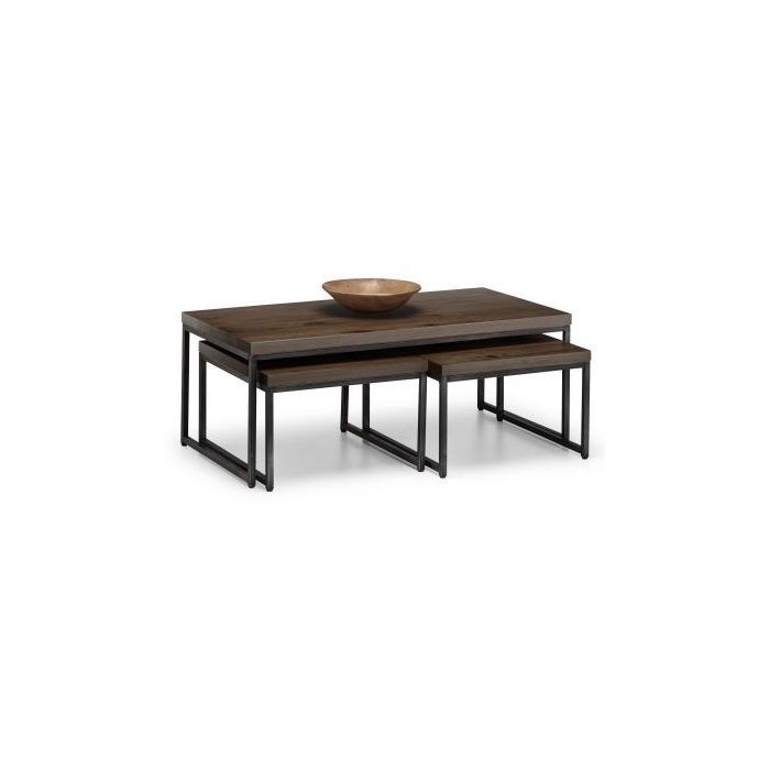 Brooklyn Nesting Coffee Tables - Dark Oak