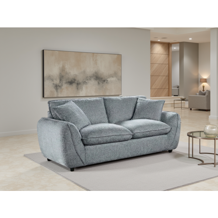 CARVELLO Fabric 2 Seater Sofa - Grey