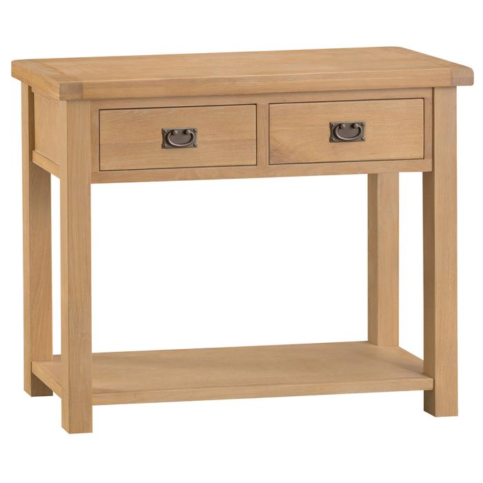 Classic Medium Console Table - Medium Oak Finish