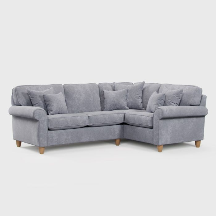 Corner Sofa - COASTAL Fabric 3 Seater Left Hand Facing - Anthracite