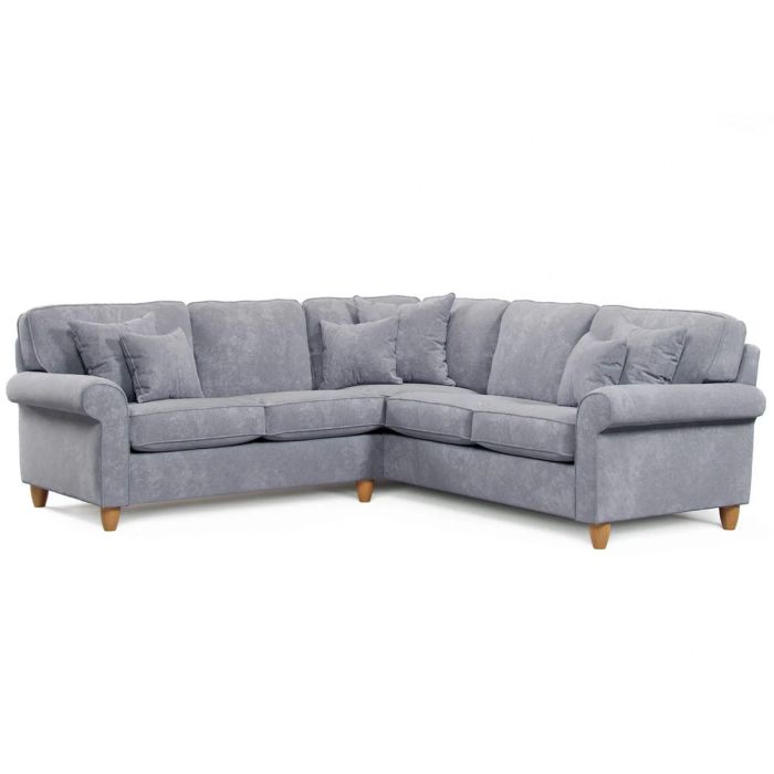 Corner Sofa - COASTAL Fabric 4 Seater Right Hand Facing - Anthracite
