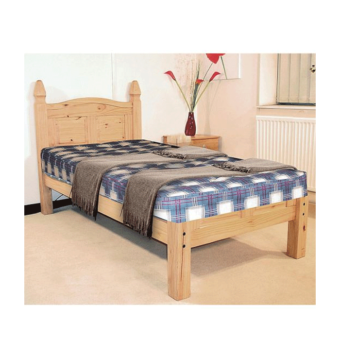 Waltham Solid Wood Bed Frame With Low Footend - Double Bed