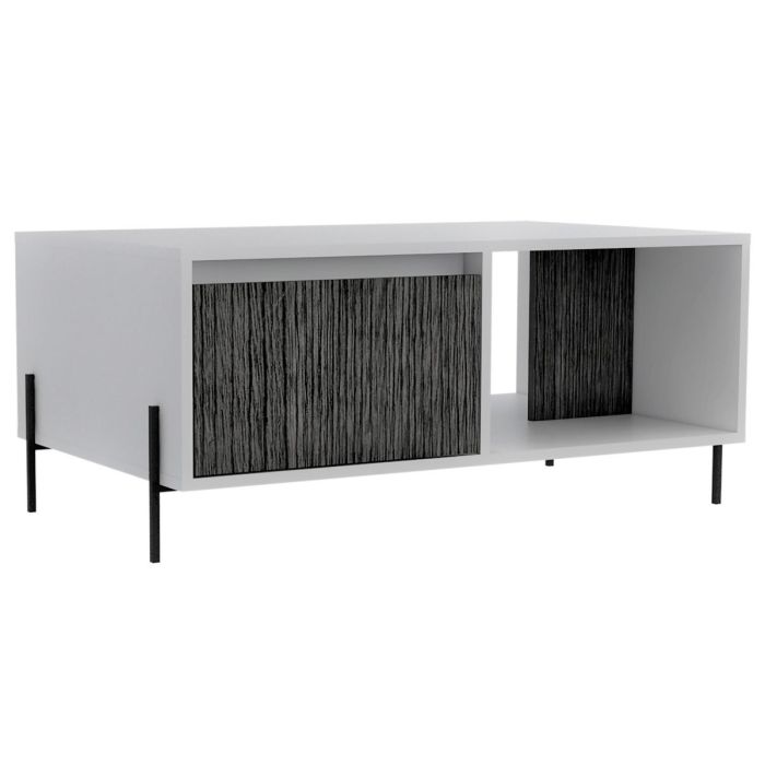 Dallas Coffee Table with Drawer - White