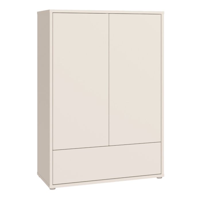 AVELINE 2 Door Low Wardrobe with 1 Drawer - Sand
