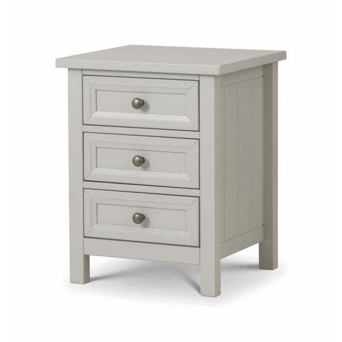 Maine 3 Drawer Bedside Table
