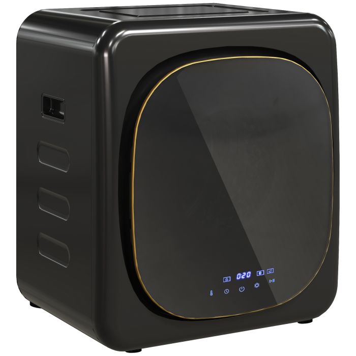 HERON 4kg Vented Tumble Dryer Compact Tumble Dryer Black