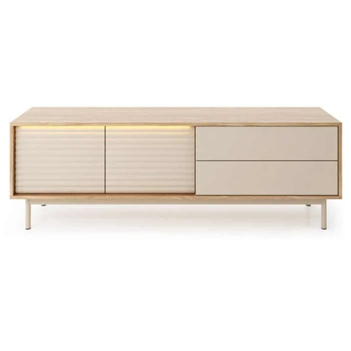 FINA TV Unit 160cm - Oak with Beige