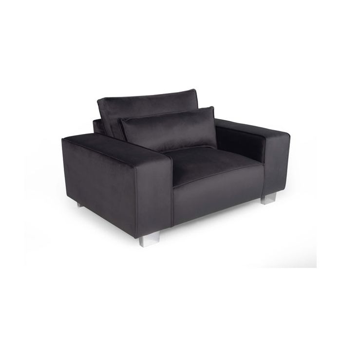 Genesis 1 Seater Fabric Sofa - Steel