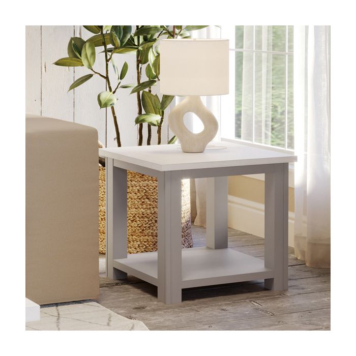 Ronald Grey Range Side End Lamp Table