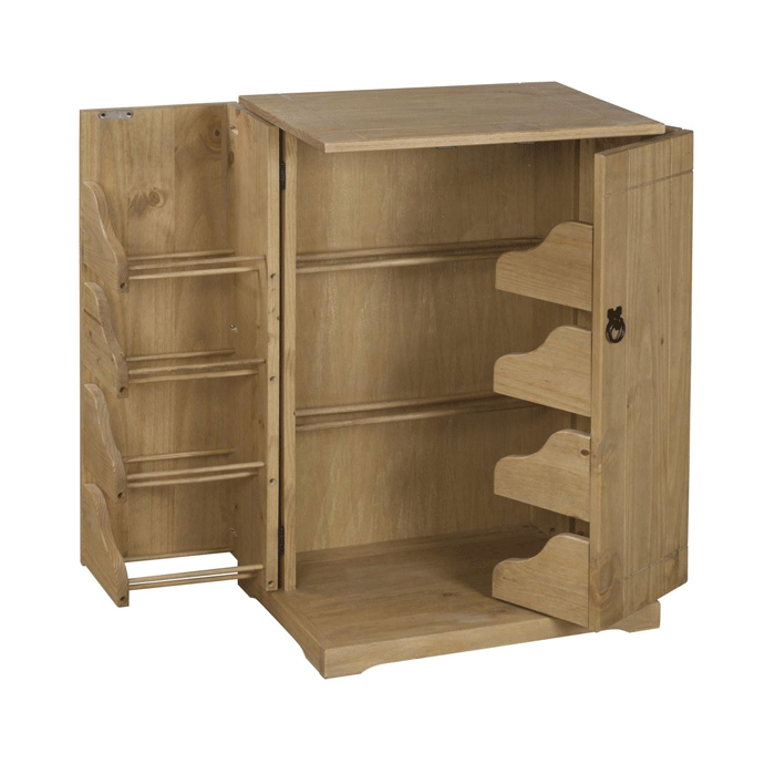 Waltham Solid Waxed Light Pine DVD Storage Unit Stand - Natural