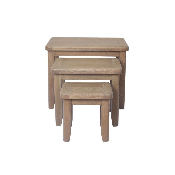 Norfolk Nest of 3 Tables - Smoke Oak
