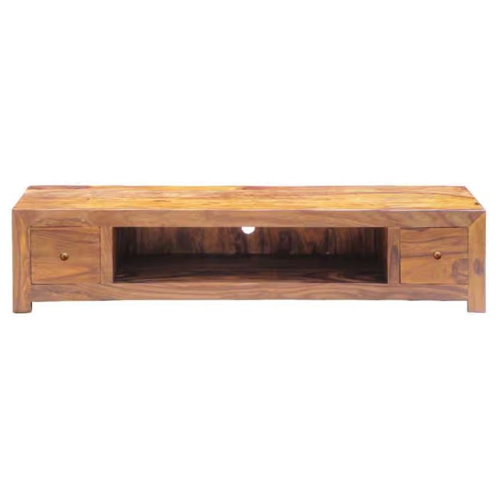 Barnsley Sheesham Wood Large Plasma TV Unit with Drawers 200cm - Brown