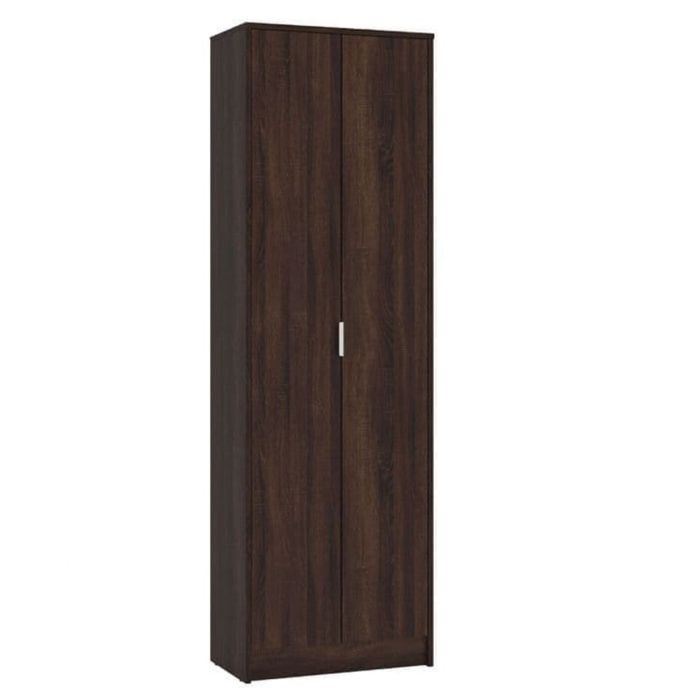 CLARKE 2 Door Wardrobe Dark Brown - 60.2cm