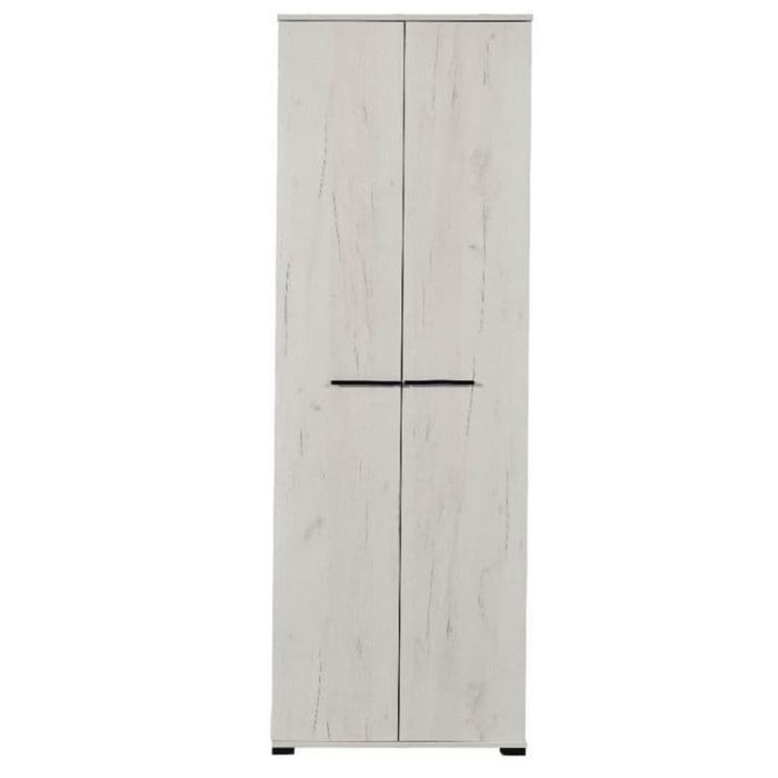 DARREN 2 Door Wardrobe Black - 67.5cm