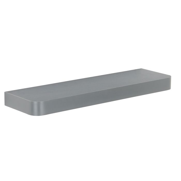 ARVION Narrow Floating Shelf Wood Wall Shelf Display Storage - Matt Grey