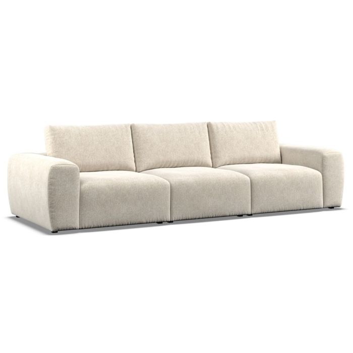 3 Seater Sofa - GRAZ Fabric Ivory