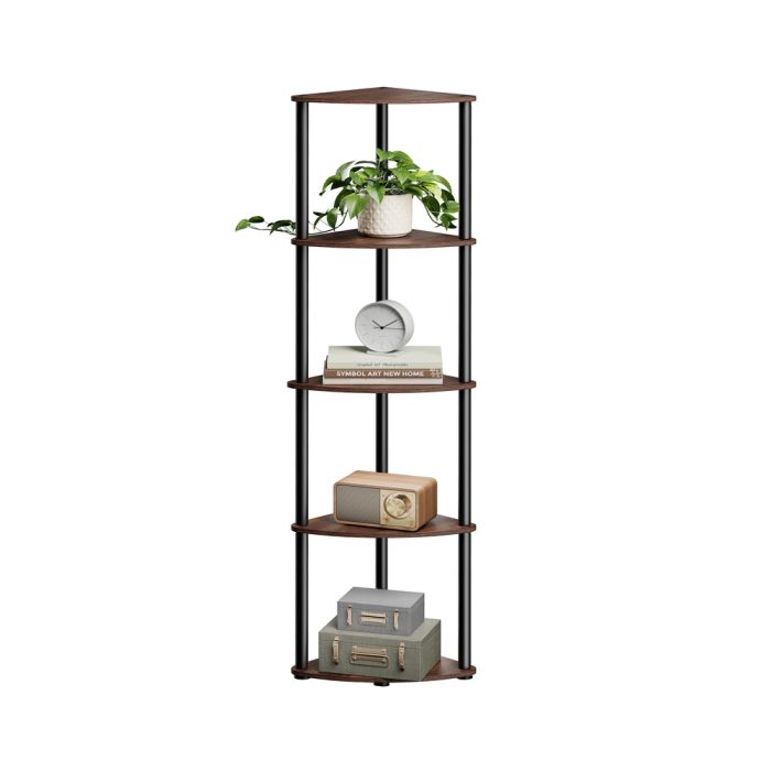 MOORVALE Bookcase - Brown and Black
